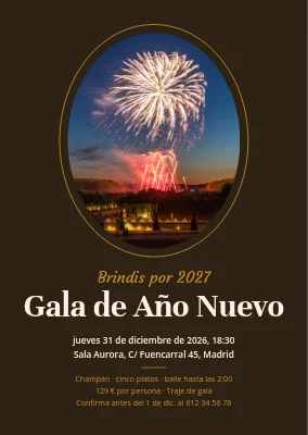 Gala de Año Nuevo en Haderslev — invitación