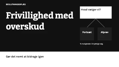 Frivillighed med overskud
