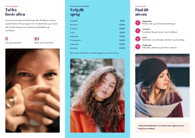 Side 2 af Sprogskole: hold og niveauer