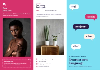 Language school: classes and levels