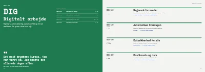 Side 12–13 af Kursuskatalog for virksomhedskurser – 24 sider
