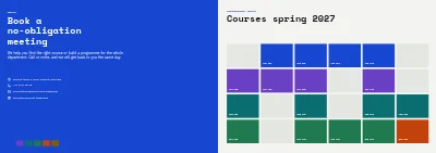Εξώφυλλο του Corporate training course catalogue – 24 pages