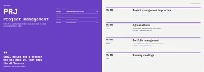 Σελίδες 8–9 του Corporate training course catalogue – 24 pages