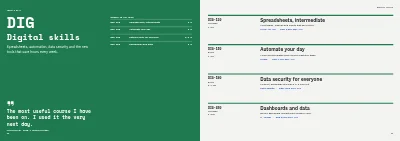 Σελίδες 12–13 του Corporate training course catalogue – 24 pages