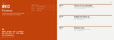Σελίδες 14–15 του Corporate training course catalogue – 24 pages