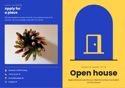 Open house at the school