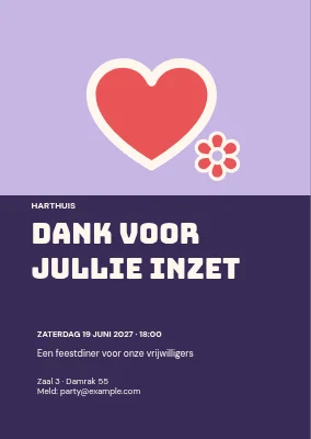 Bedankt voor alles wat je doet