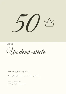 Un demi-siècle