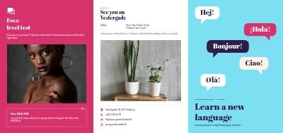 Language school: classes and levels