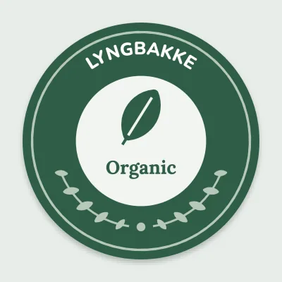 Organic with a leaf wreath