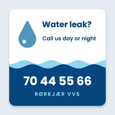 Water leak? Call the plumber