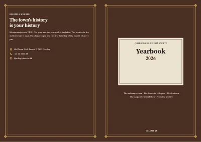 Cover of Yearbook for a local history society – 32 pages