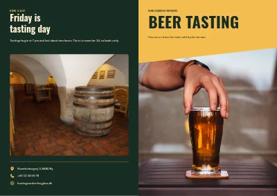 Beer tasting at the brewery