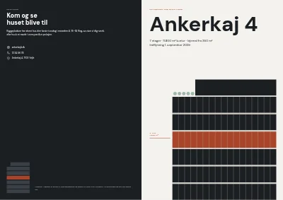 Omslag af Projektbrochure for nyt kontorhus – 24 sider