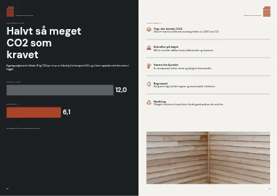 Side 18–19 af Projektbrochure for nyt kontorhus – 24 sider