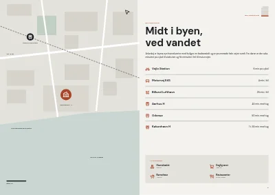 Side 4–5 af Projektbrochure for nyt kontorhus – 24 sider