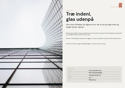 Side 6–7 af Projektbrochure for nyt kontorhus – 24 sider