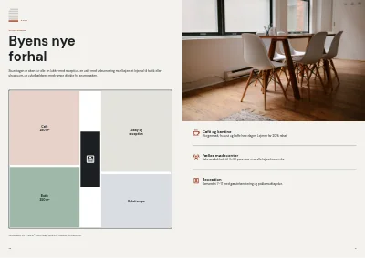Side 10–11 af Projektbrochure for nyt kontorhus – 24 sider