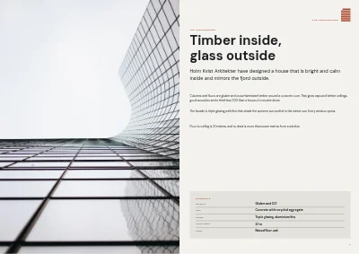 Pages 6–7 of Project brochure for a new office building – 24 pages