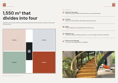 Pages 12–13 of Project brochure for a new office building – 24 pages