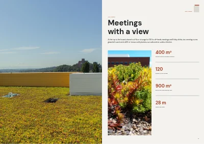 Pages 16–17 of Project brochure for a new office building – 24 pages