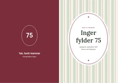 75 år med frokost på kroen