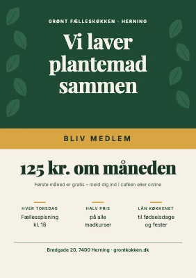 Vegansk fælleskøkken — bliv medlem