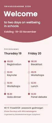 Conference roll-up — welcome and programme