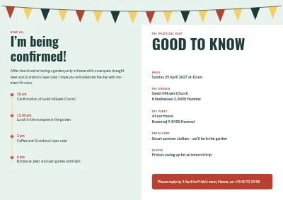 Pagina 2 di Confirmation with bunting