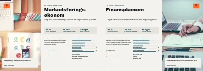 Side 6–7 af Uddannelsesbrochure for erhvervsakademi – 20 sider