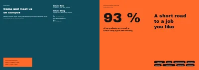 Cover of Programme brochure for a business academy – 20 pages