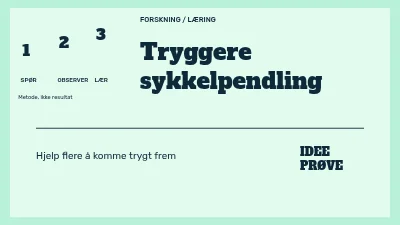 Side 1 av Tryggere sykkelpendling