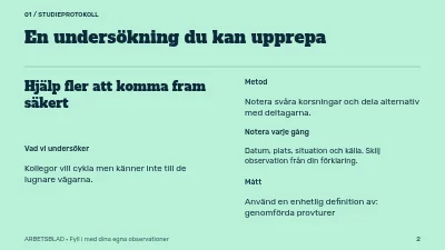 Sida 2 av Tryggare cykelpendling