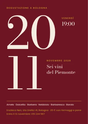 Degustazione di vini ad Aalborg — invito