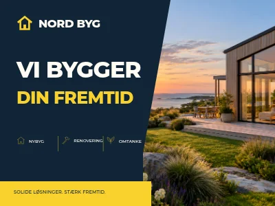 NORD BYG — byggepladsskilt entreprenoer