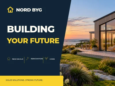 NORD BYG — Construction site sign