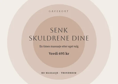 Gavekort — massasje