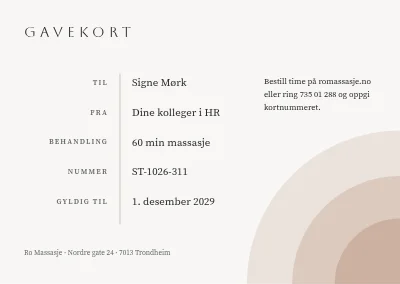 Side 2 av Gavekort — massasje