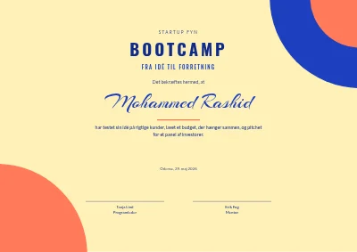 Bevis — iværksætter-bootcamp