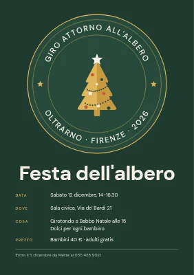 Festa dell'albero di Natale — girotondo intorno all'albero