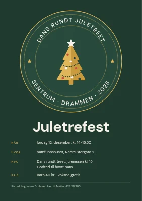 Juletrefest — ring rundt juletreet