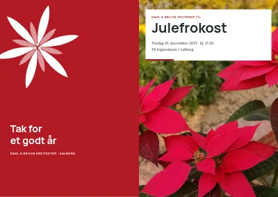 Julefrokost med julestjerne