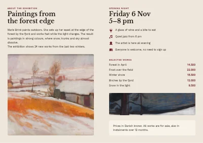 Page 2 of Gallery opening