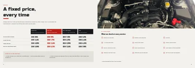 Side 4–5 av Service catalogue for a car garage – 16 pages