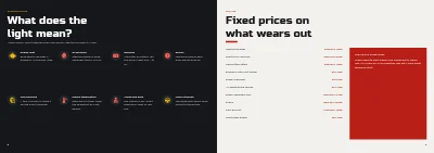 Side 8–9 av Service catalogue for a car garage – 16 pages