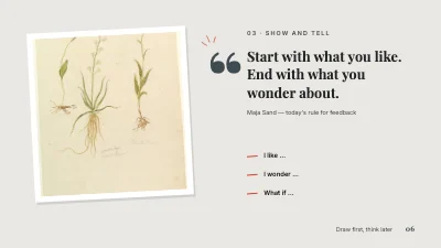 Page 6 of Creativity workshop — Draw first