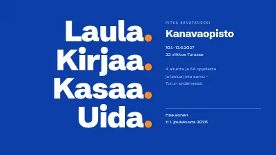 Kansanopistokurssit — kevät Kööpenhaminassa