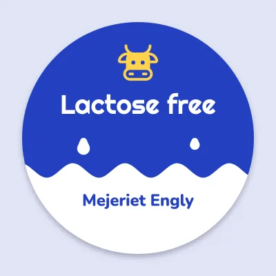 Lactose free with a milk wave