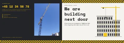 Cover of Neighbour information about a building project – 8 pages