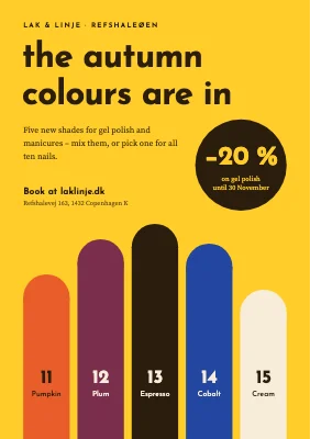 Nail studio — autumn colours
